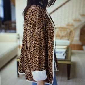 Emerson Fry reversible Leopard print jacket NWOT